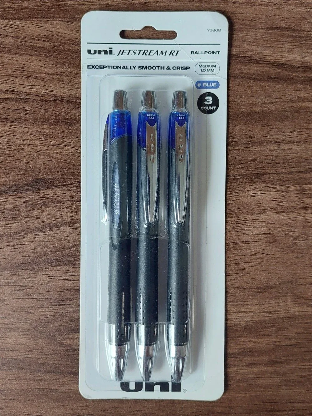 Uniball Uni Jetstream RT Ballpoint Pens Lot Of 2 Medium 1.0mm Blue 3 Count Each
